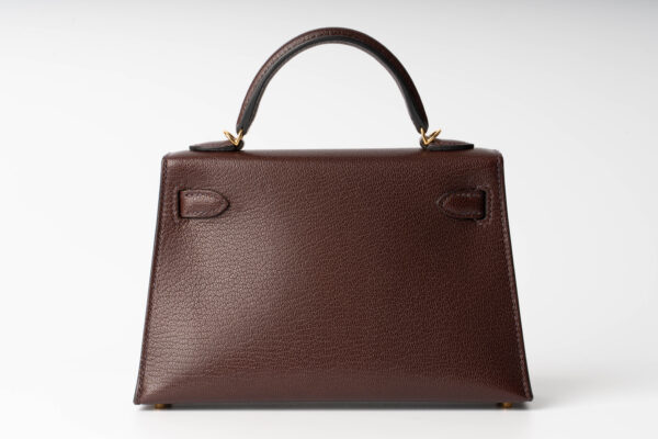 Hermès Mini Kelly ii Chamkila Chevre Rouge Sellier