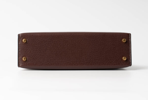 Hermès Mini Kelly ii Chamkila Chevre Rouge Sellier