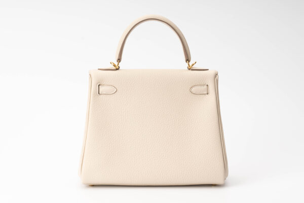 Hermès Kelly 25 Togo Craie