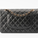 Chanel Medium Classic Flap Lambskin Black & Rose Gold Hardware