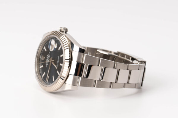 Rolex Date-just Oystersteel & White Gold Blue Dial