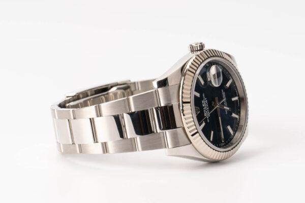 Rolex Date-just Oystersteel & White Gold Blue Dial